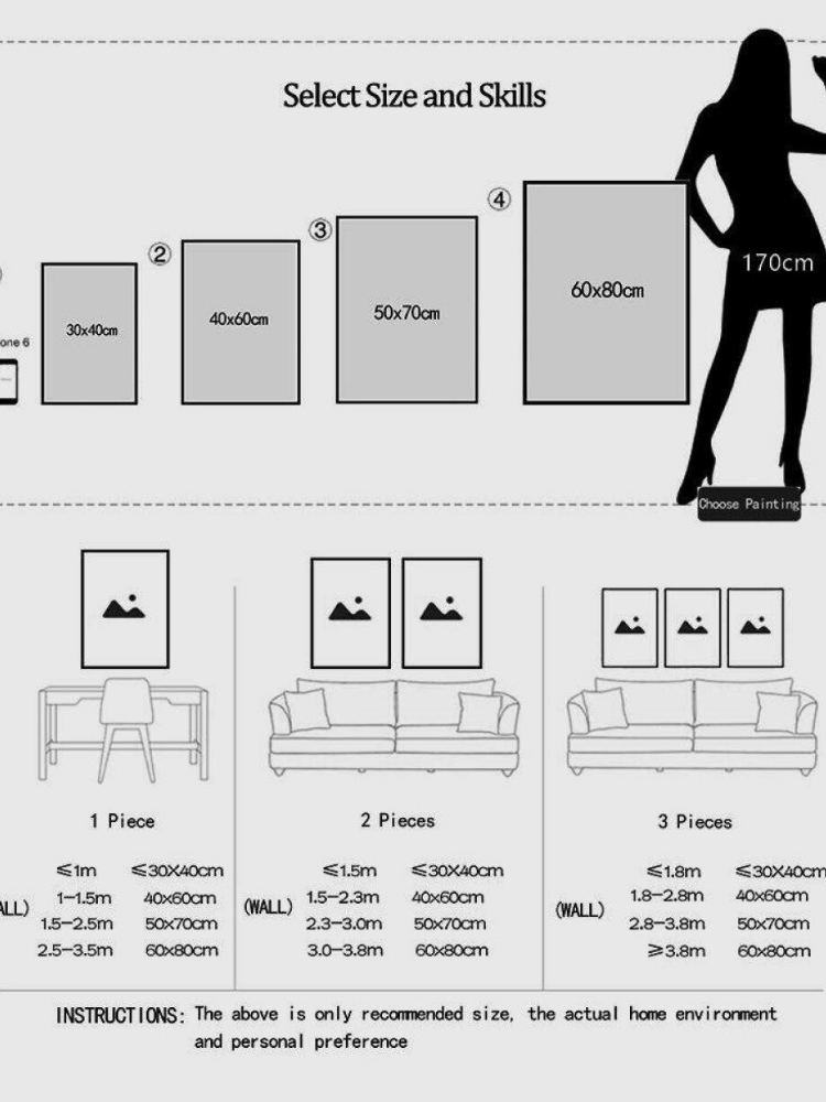 Красочная абстрактная картина  – обзор и цена Interior Design Sketch